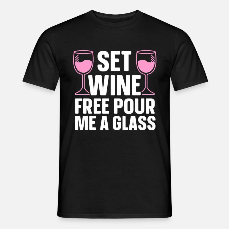 Wine Tasting Funny Wine Lover - Männer T-Shirt - Schwarz