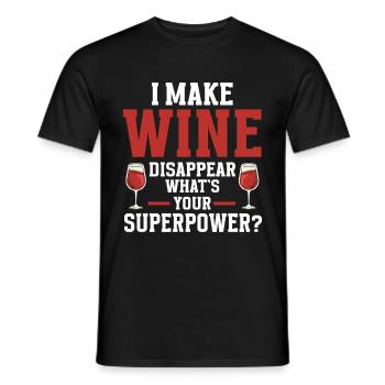 Wine Tasting Funny Wine Lover - Männer T-Shirt - Schwarz - Vorne - AI Model Male 178 light (178cm)