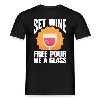 Wine Tasting Funny Wine Lover - Männer T-Shirt - Schwarz - Vorne - AI Model Male 178 light (178cm)