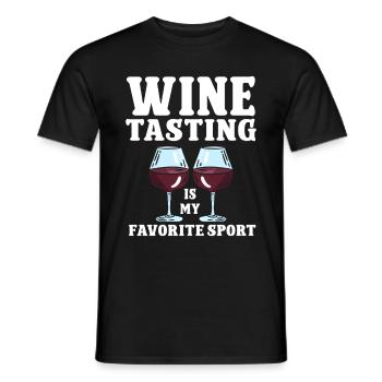 Wine Tasting Funny Wine Lover - Männer T-Shirt - Schwarz - Vorne - AI Model Male 178 light (178cm)