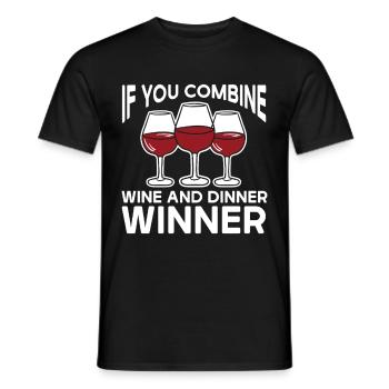 Wine Tasting Funny Wine Lover - Männer T-Shirt - Schwarz - Vorne - AI Model Male 178 light (178cm)