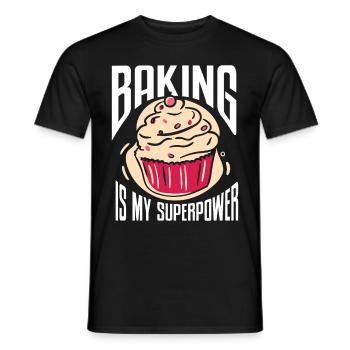 Baking Bakery Baker - Men's T-Shirt - black - Front - AI Model Male 178 light (178cm)