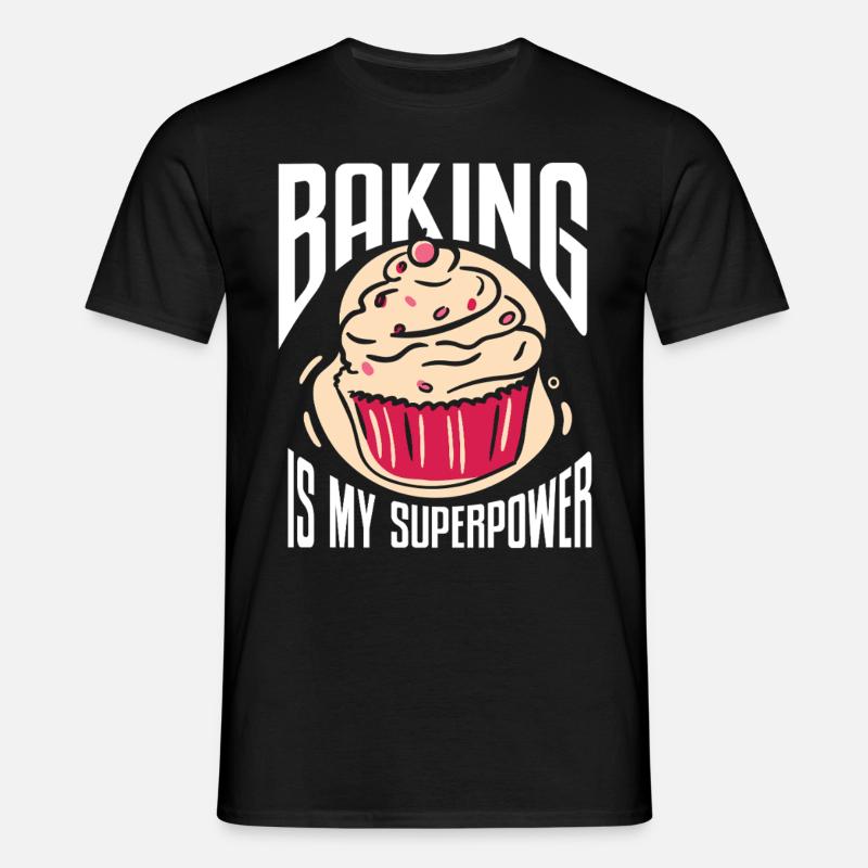 Baking Bakery Baker - Männer T-Shirt - Schwarz
