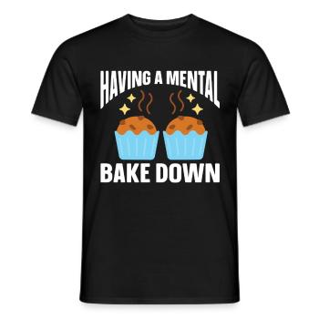 Baking Bakery Baker - Men's T-Shirt - black - Front - AI Model Male 178 light (178cm)