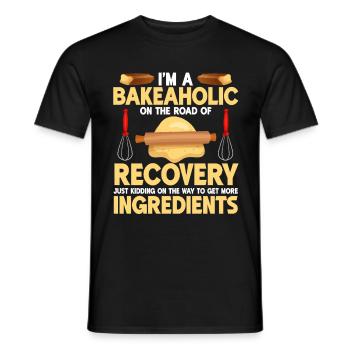 Baking Bakery Baker - Men's T-Shirt - black - Front - AI Model Male 178 light (178cm)