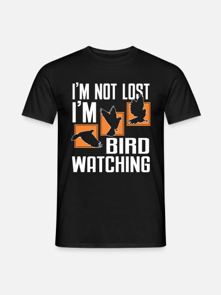 Bird Watching Cute Bird Lover - Men's T-Shirt - black