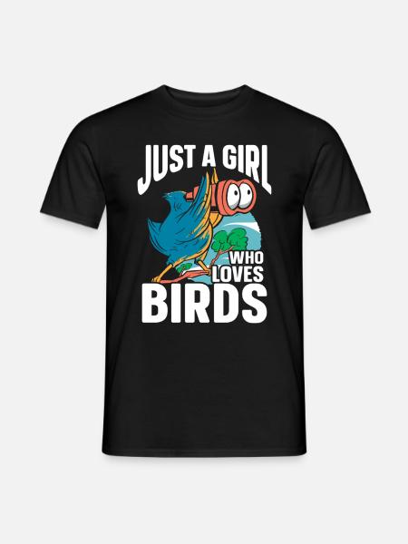 Bird Watching Cute Bird Lover - Männer T-Shirt - Schwarz