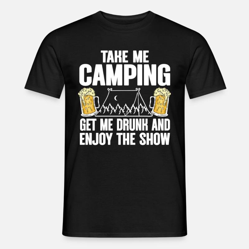 Camping Campfire Camper - Männer T-Shirt - Schwarz