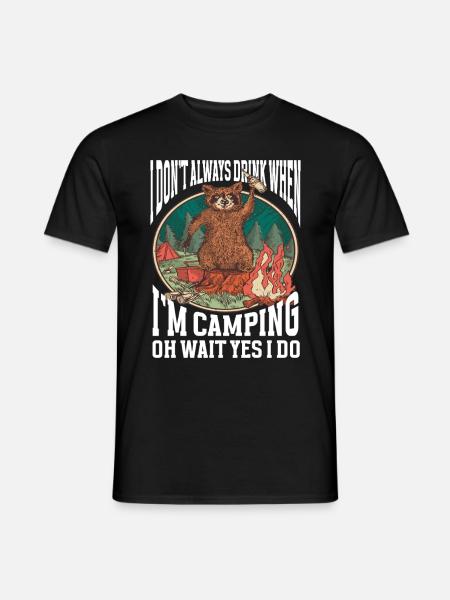 Camping Campfire Camper - Men's T-Shirt - black