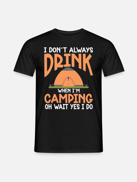 Camping Campfire Camper - Men's T-Shirt - black