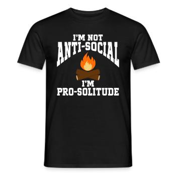 Camping Campfire Camper - Männer T-Shirt - Schwarz - Vorne - AI Model Male 178 light (178cm)