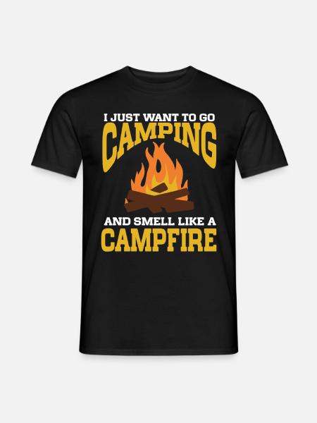 Camping Campfire Camper - Men's T-Shirt - black