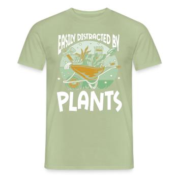 Jardinage Horticulture Jardinier - T-shirt homme - vert sauge - Devant - AI Model Male 178 light (178cm)