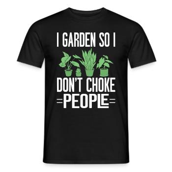 Jardinage Horticulture Jardinier - T-shirt homme - noir - Devant - AI Model Male 178 light (178cm)