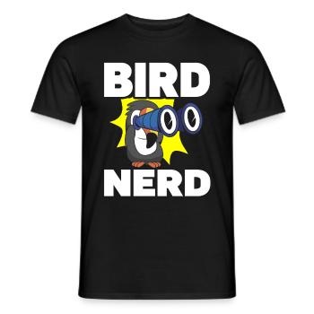 Bird Watching Cute Bird Lover - Men's T-Shirt - black - Front - AI Model Male 178 light (178cm)