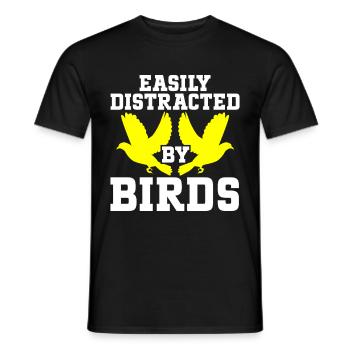 Bird Watching Cute Bird Lover - Men's T-Shirt - black - Front - AI Model Male 178 light (178cm)