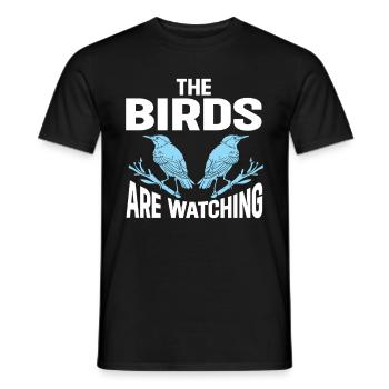 Bird Watching Cute Bird Lover - Men's T-Shirt - black - Front - AI Model Male 178 light (178cm)
