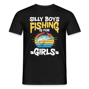 Fishing Design Fish Lover Fisherman - Männer T-Shirt - Schwarz - Vorne - AI Model Male 178 light (178cm)