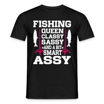 Fishing Design Fish Lover Fisherman - Männer T-Shirt - Schwarz - Vorne - AI Model Male 178 light (178cm)