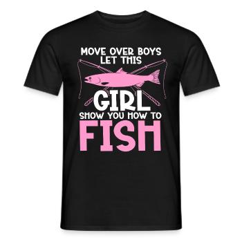 Fishing Design Fish Lover Fisherman - Männer T-Shirt - Schwarz - Vorne - AI Model Male 178 light (178cm)