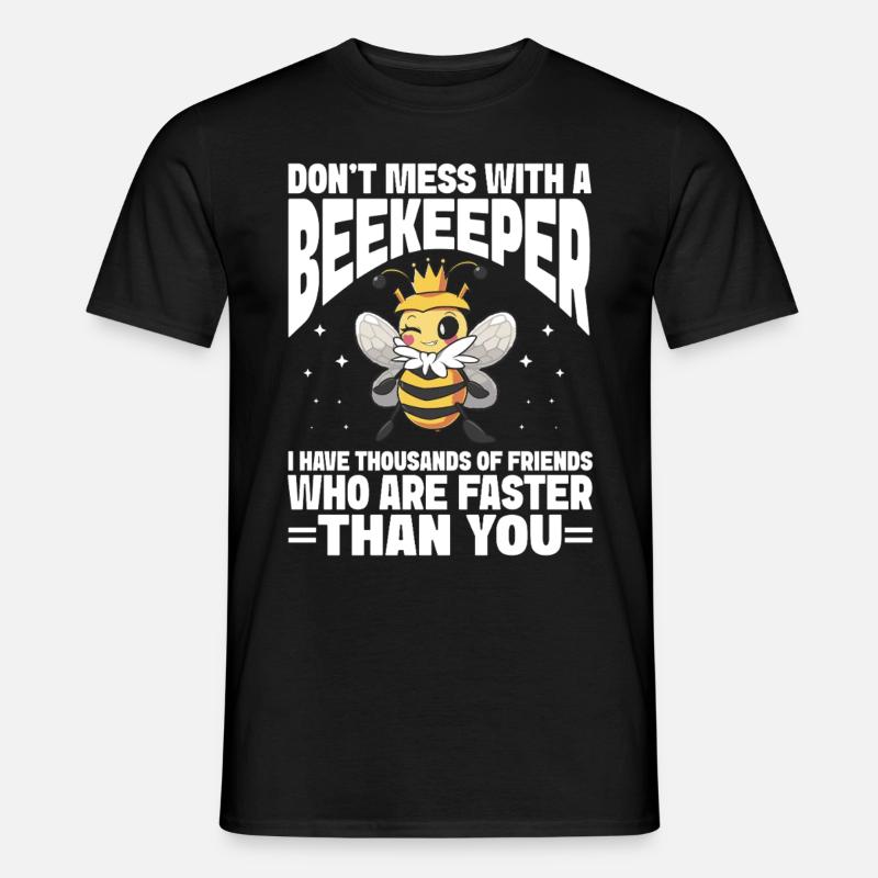 Beekeeping Bees Beekeeper - Männer T-Shirt - Schwarz