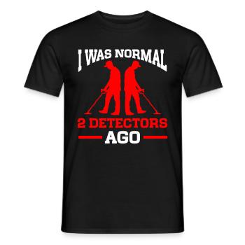 Metal Detectorist Metal Detecting - Men's T-Shirt - black - Front - AI Model Male 178 light (178cm)