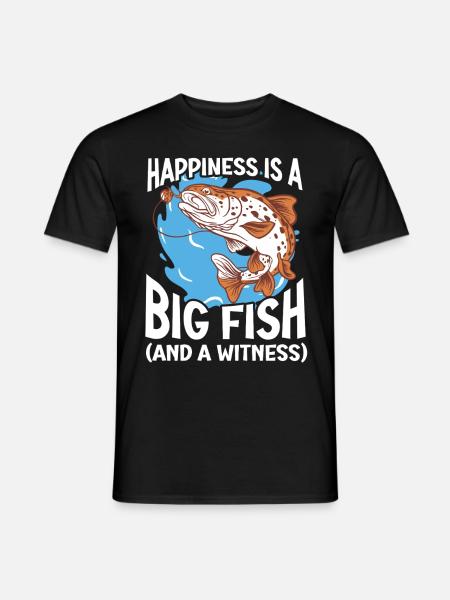 Fishing Design Fish Lover Fisherman - Men's T-Shirt - black