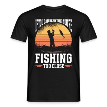 Fishing Design Fish Lover Fisherman - Männer T-Shirt - Schwarz - Vorne - AI Model Male 178 light (178cm)