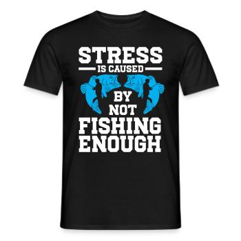 Fishing Design Fish Lover Fisherman - Männer T-Shirt - Schwarz - Vorne - AI Model Male 178 light (178cm)