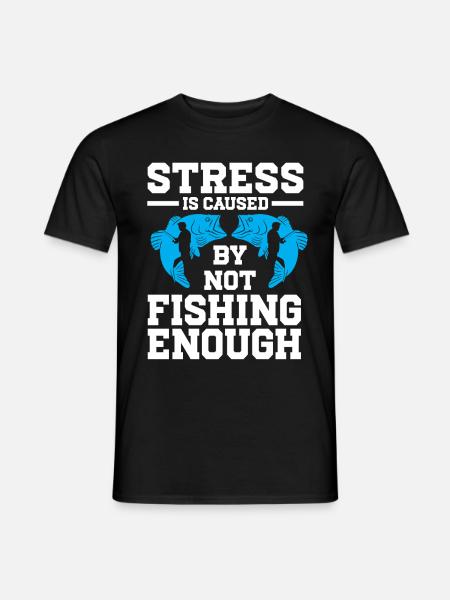 Fishing Design Fish Lover Fisherman - Mænd T-shirt - sort