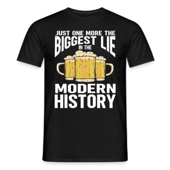 Funny Beer Brewing - Männer T-Shirt - Schwarz - Vorne - AI Model Male 178 light (178cm)