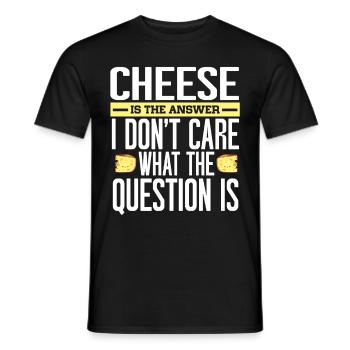 Cheese Making Cheese Lover - Männer T-Shirt - Schwarz - Vorne - AI Model Male 178 light (178cm)