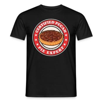 Pecan Pie Expert Pecan Pie Gift - Men's T-Shirt - black - Front - AI Model Male 178 light (178cm)