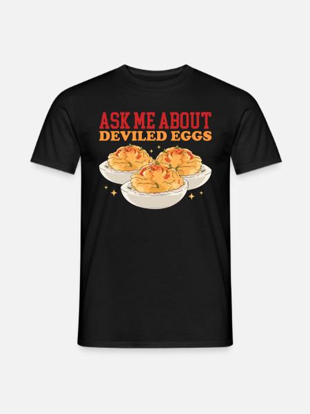 Stuffed Eggs Deviled Eggs Gift - Men's T-Shirt - black