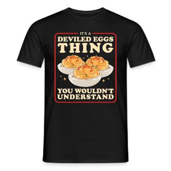 Oeufs farcis Oeufs farcis Cadeaux - T-shirt homme - noir - Devant - AI Model Male 178 light (178cm)