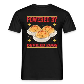 Gefüllte Eier Dressed Deviled Eggs Geschenke - Männer T-Shirt - Schwarz - Vorne - AI Model Male 178 light (178cm)