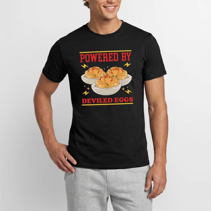 Gefüllte Eier Dressed Deviled Eggs Geschenke Männer T-Shirt