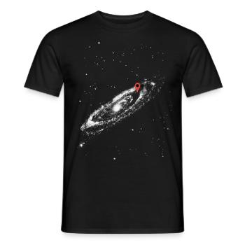 You are here - Männer T-Shirt - Schwarz - Vorne - AI Model Male 178 light (178cm)