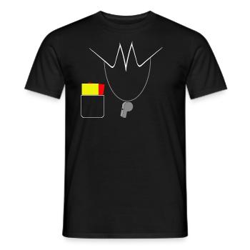 Schiedsrichter - Männer T-Shirt - Schwarz - Vorne - AI Model Male 178 light (178cm)