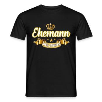 Ehemann des Jahres - Männer T-Shirt - Schwarz - Vorne - AI Model Male 178 light (178cm)