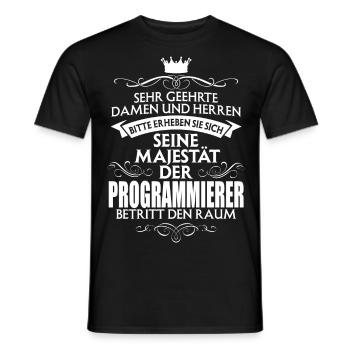 PROGRAMMIERER - Majestät - Männer T-Shirt - Schwarz - Vorne - AI Model Male 178 light (178cm)