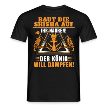 Shisha dampfen ihr Narren - Männer T-Shirt - Schwarz - Vorne - AI Model Male 178 light (178cm)