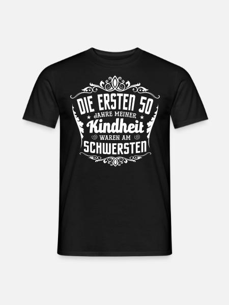50 Jahre Kind - Männer T-Shirt - Schwarz