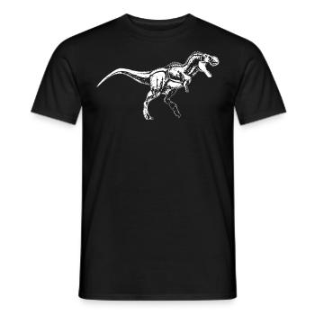 Dinosaur Dino Tyrannosaurus Rex primeval gift - Men's T-Shirt - black - Front - AI Model Male 178 light (178cm)