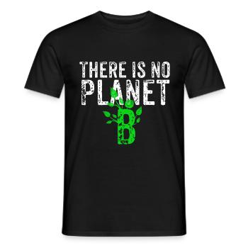 Il n'y a pas de planète B - T-shirt homme - noir - Devant - AI Model Male 178 light (178cm)
