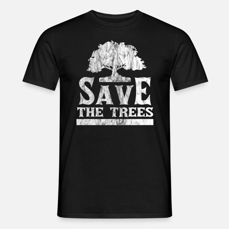 Save the trees - Men’s T-shirt - black