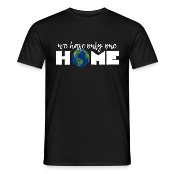 We Have Only One HOME - Men's T-Shirt - black - Front - AI Model Male 178 light (178cm)