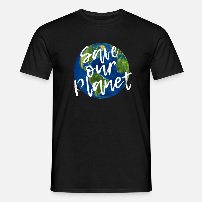 Save Our Planet - Männer T-Shirt - Schwarz