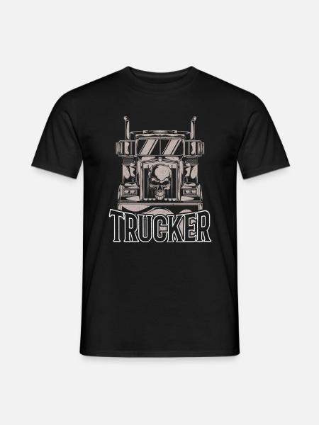 Trucker - Geschenk LKW Fahrer Fernfahrer Truck - T-shirt herr - svart