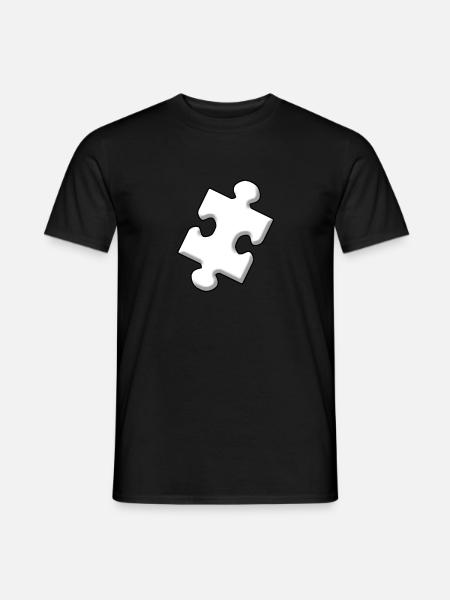 puzzle piece - Men's T-Shirt - black